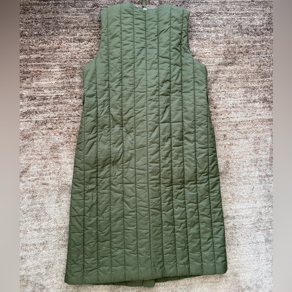 Lululemon Belted Long Insulated Vest Medium Olive - Picture 8 of 9